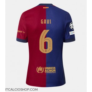 Barcelona Paez Gavi #6 Prima Maglia 2024-25 Manica Corta